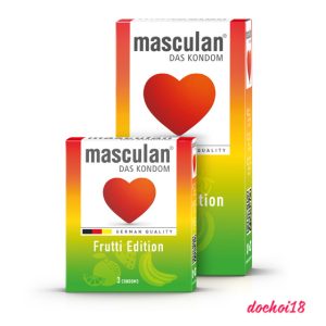 bao cao su masculan frutti edition 3 mùi 3 màu